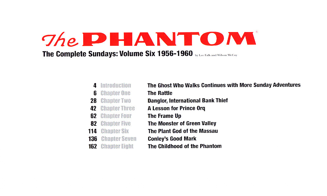 THE PHANTOM SUNDAYS 1956-1960