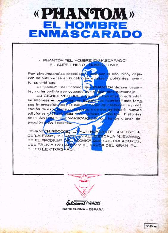 EL HOMBRE ENMASCARADO EDITORIAL VERTICE